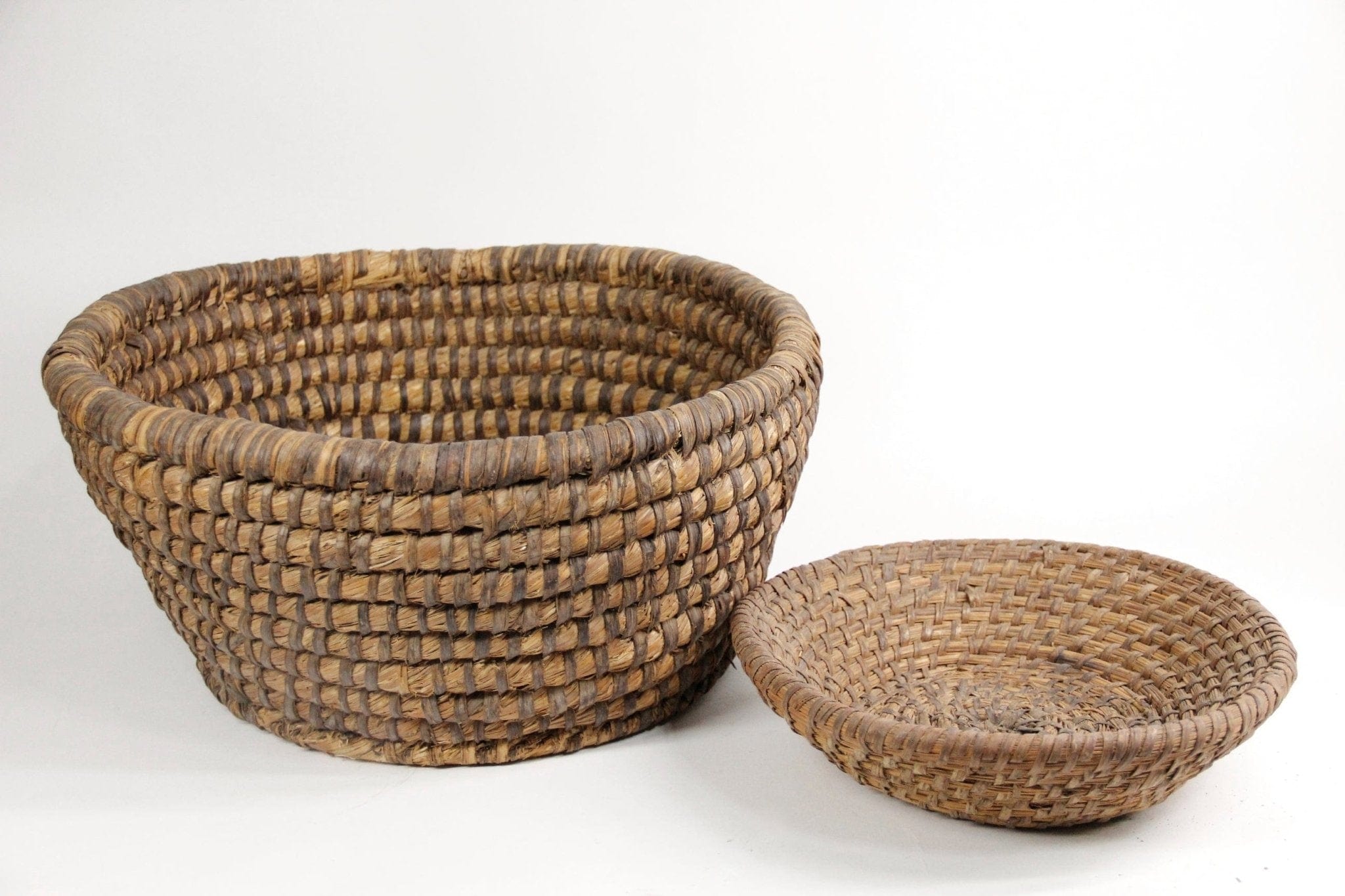 Antique French Basket detail | Hand-Coiled Rye Basket
