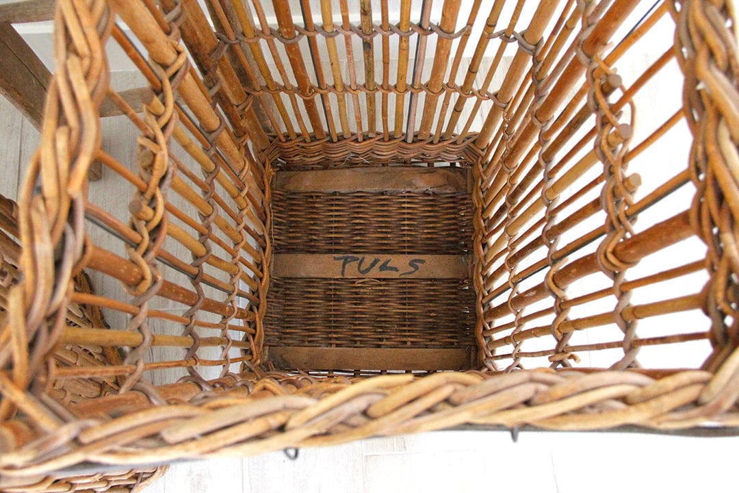 Antique French Boulangerie Basket inside | XXL French Bakery Bread 