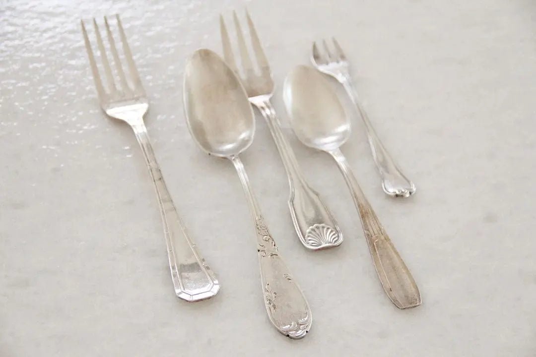 Antique French Flatware | Silverware Single Assorted - Debra Hall Lifestyle