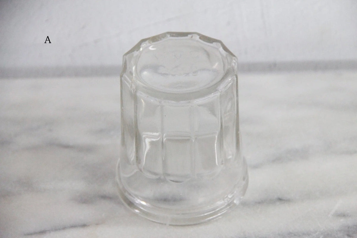 Antique French Jam Jar | Stamped Ribbed Glass Confiture - Debra Hall Lifestyle