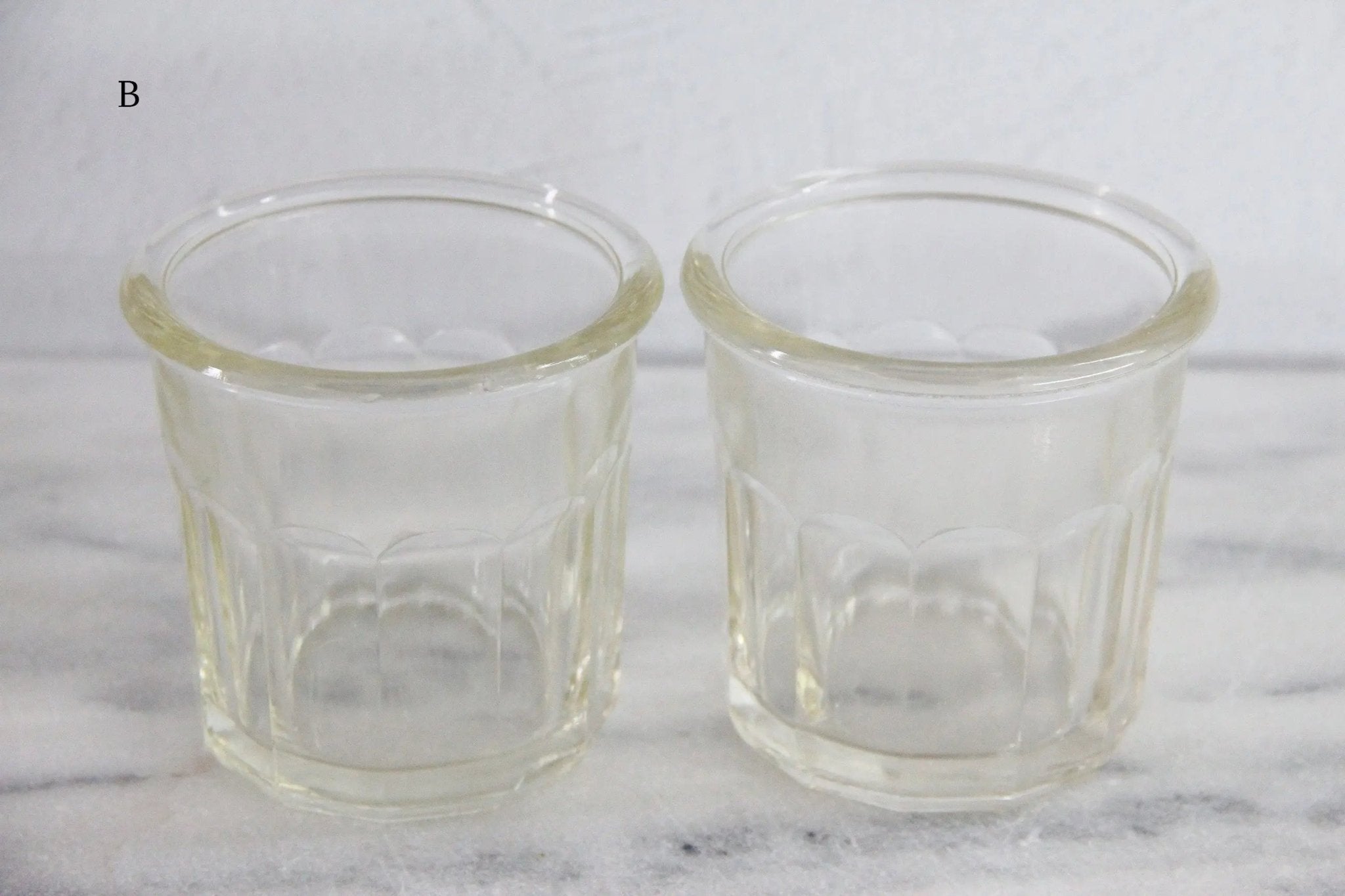 Antique French Jam Jar | Stamped Ribbed Glass Confiture - Debra Hall Lifestyle