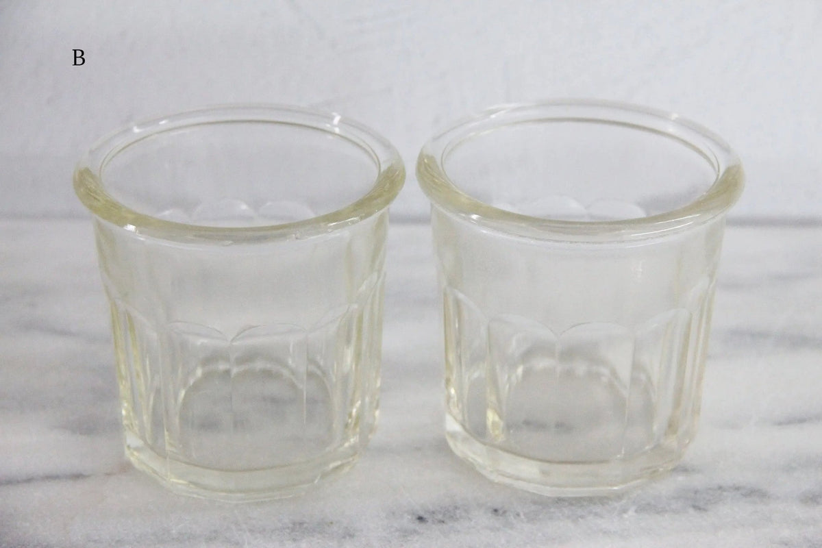 Antique French Jam Jar | Stamped Ribbed Glass Confiture - Debra Hall Lifestyle