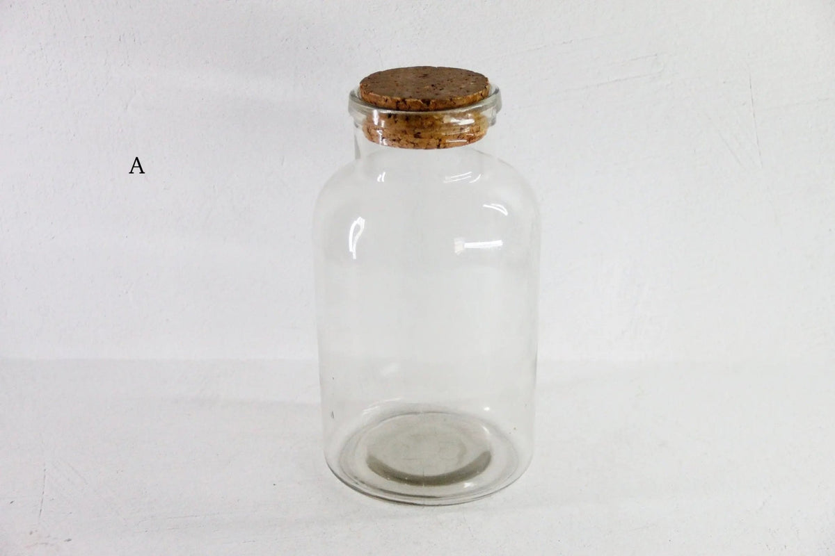 Antique French Jar Vase | Large Clear Glass Pickling/Candy Vessel - Debra Hall Lifestyle