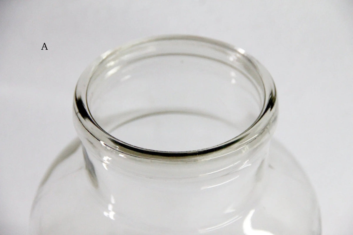 Antique French Jar Vase | Large Clear Glass Pickling/Candy Vessel - Debra Hall Lifestyle