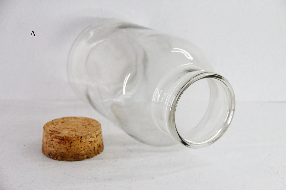 Antique French Jar Vase | Large Clear Glass Pickling/Candy Vessel - Debra Hall Lifestyle