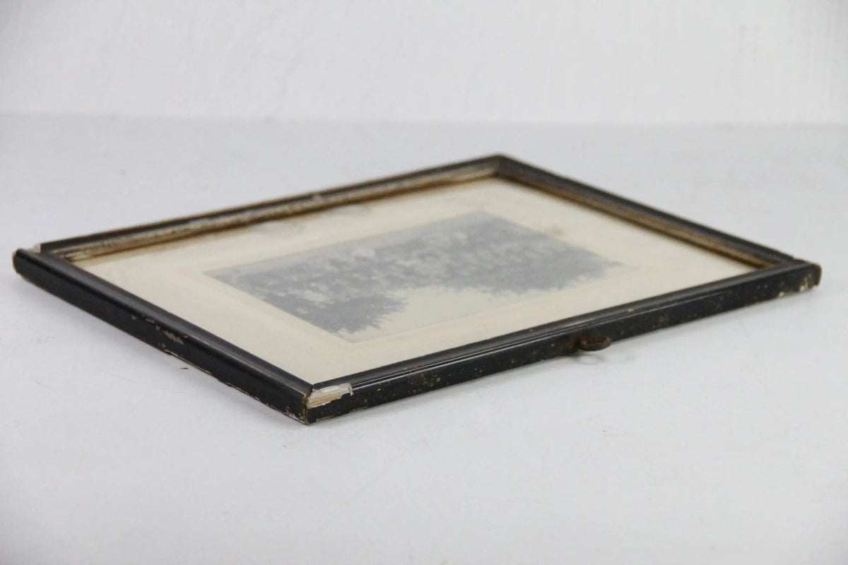Antique French Portrait Framed | Family Photo Parisienne 1800s - Debra Hall Lifestyle