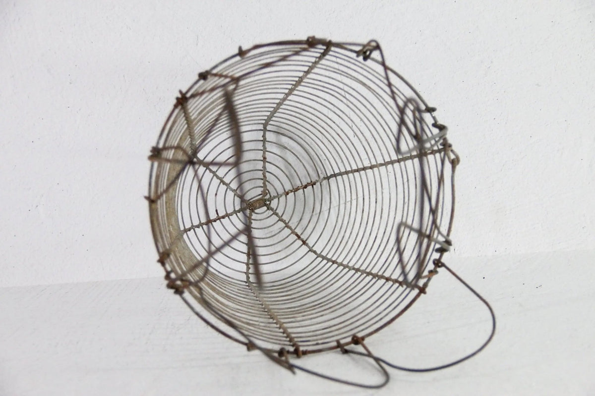 Antique French Wire Egg Basket | Collapsable with Handle - Debra Hall Lifestyle