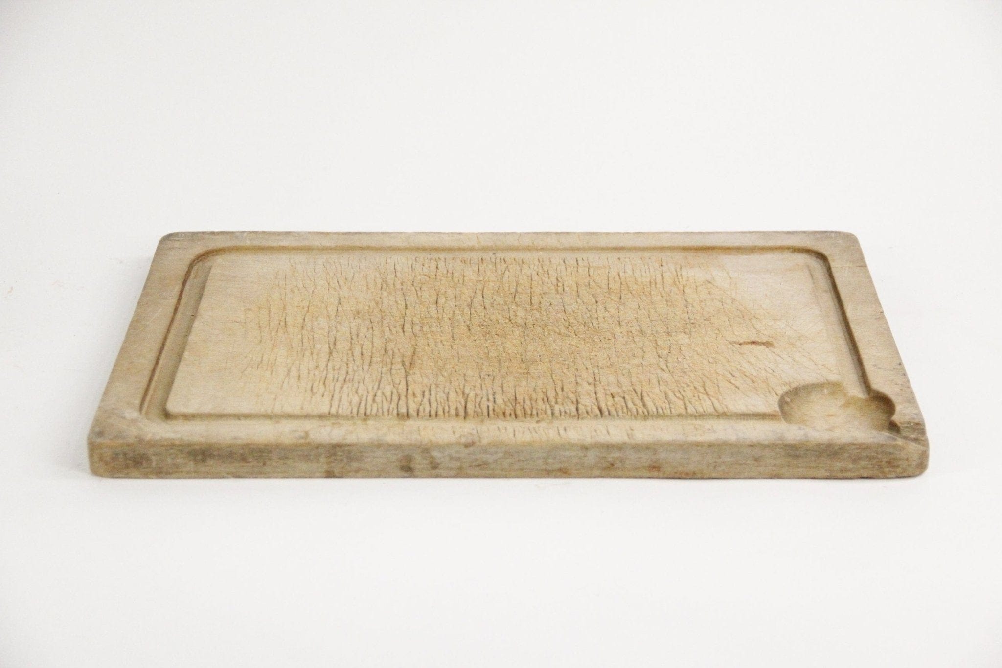 Antique French Wood Cutting Board | Meat Carving Board Breadboard