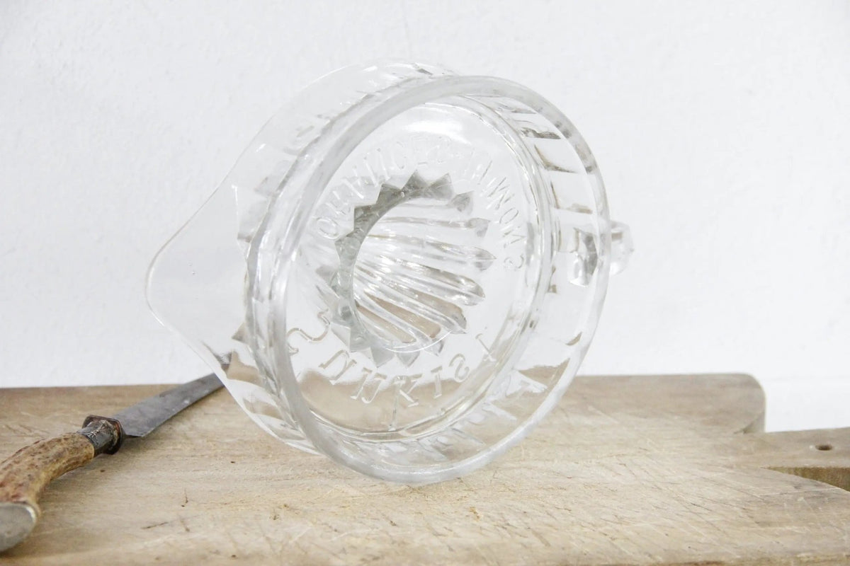 Antique Glass Juicer Sunkist Clear Hand Reamer| Large - Debra Hall Lifestyle