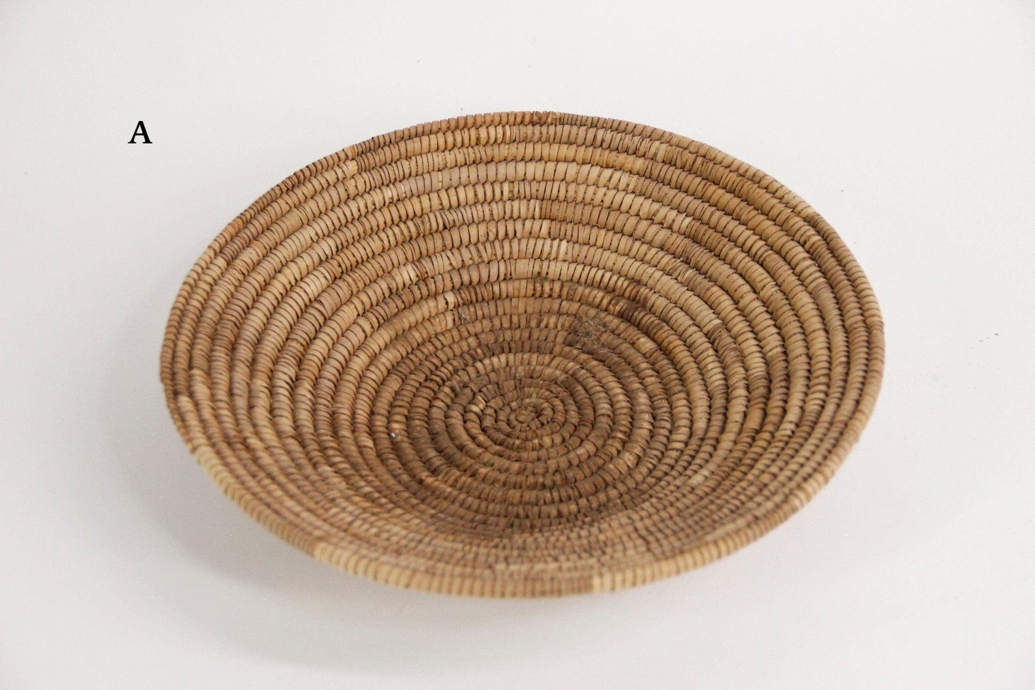 Antique African Basket | Hand Woven  A inrerior