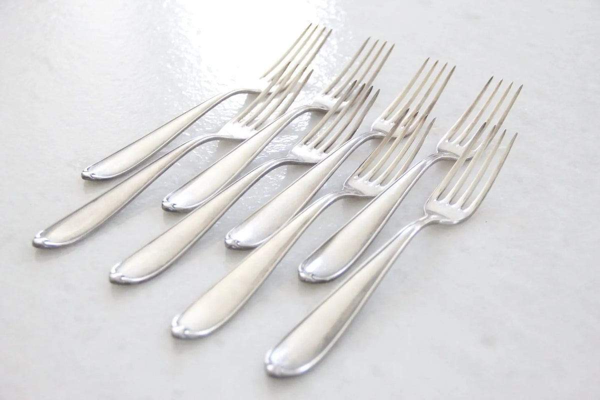 Antique Hotel Flatware | Dinner Forks Set of 8 Pieces - Debra Hall Lifestyle