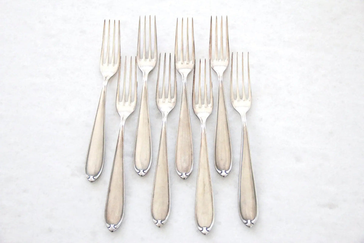 Antique Hotel Flatware | Dinner Forks Set of 8 Pieces - Debra Hall Lifestyle