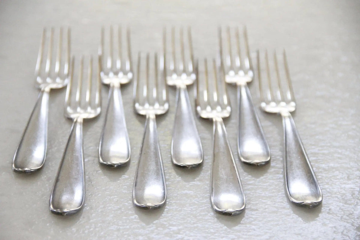 Antique Hotel Flatware | Dinner Forks Set of 8 Pieces - Debra Hall Lifestyle