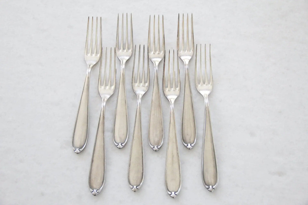 Antique Hotel Flatware | Dinner Forks Set of 8 Pieces - Debra Hall Lifestyle