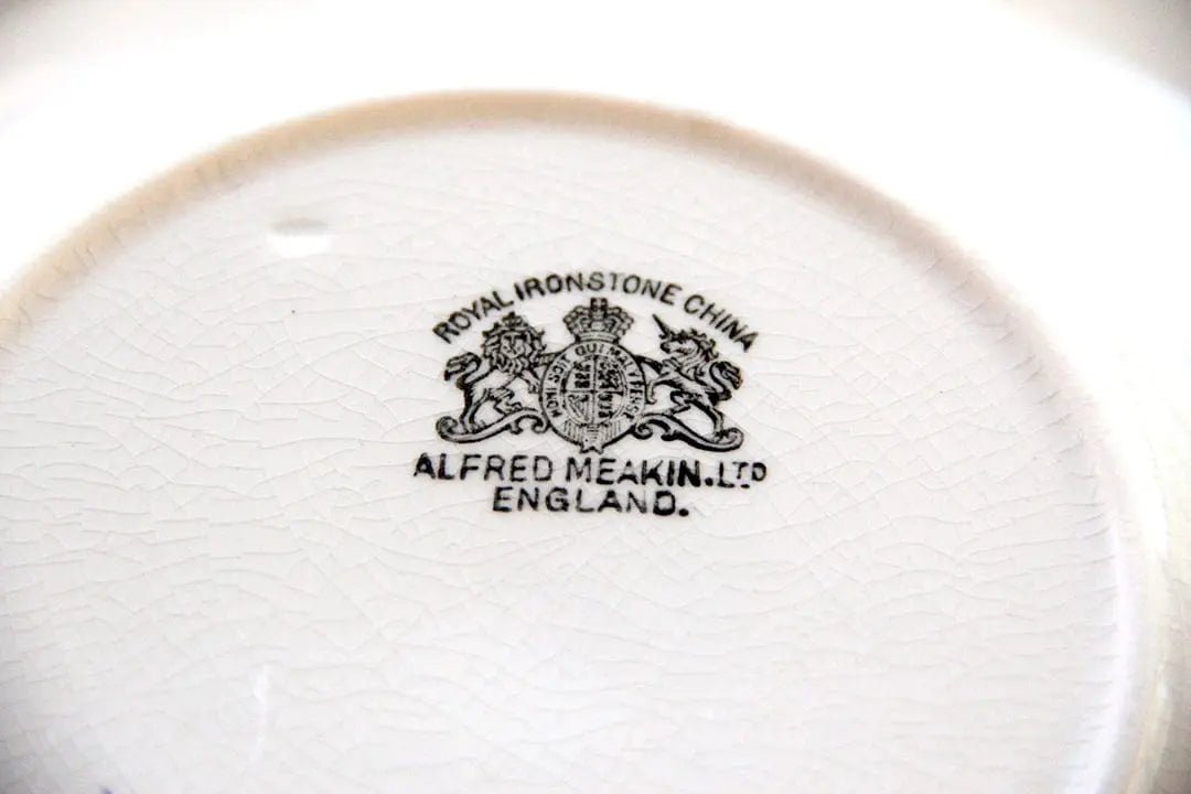 Antique Ironstone Bowl | White Soup/Salad Dinnerware - Debra Hall Lifestyle