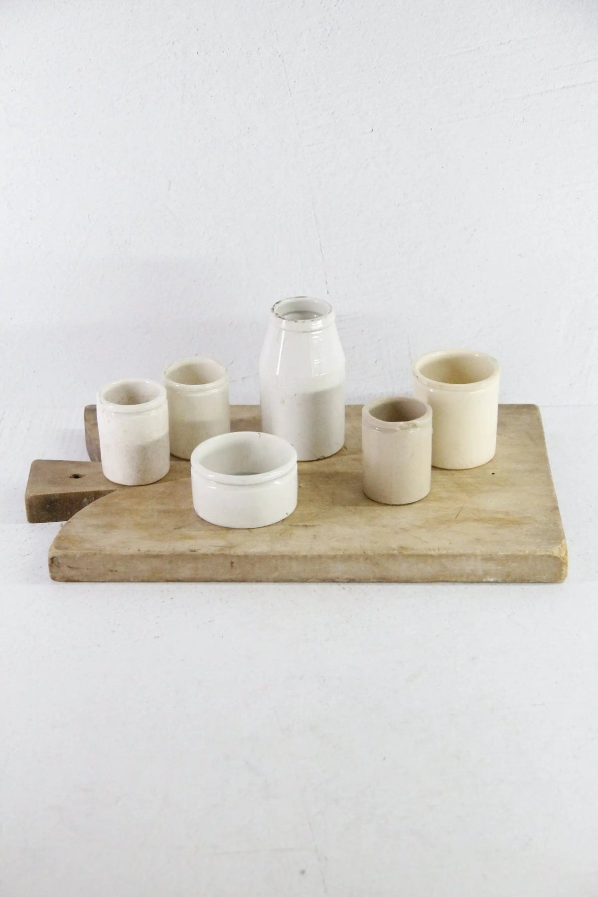 Antique Ironstone Pot | Assorted Stoneware Cream & Food Crock - Debra Hall Lifestyle
