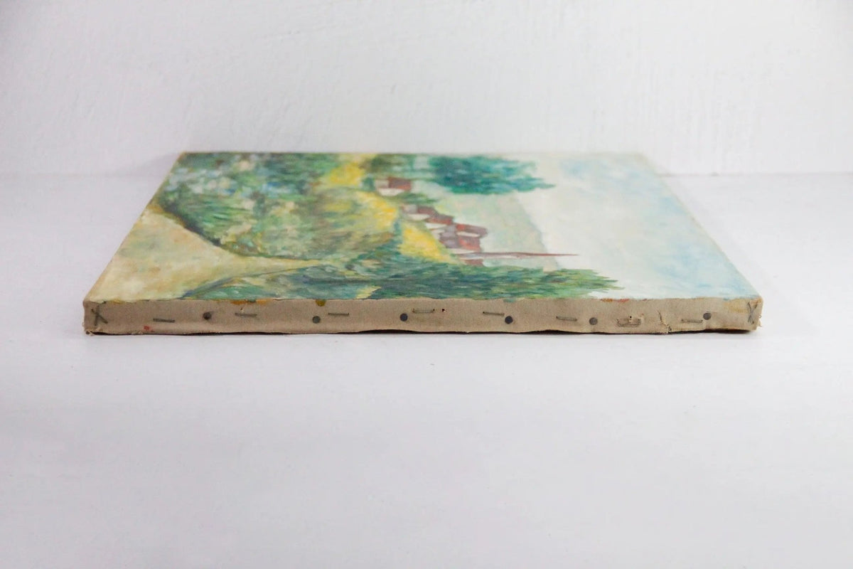 Antique Landscape Painting | Signed Oil Painting on Canvas - Debra Hall Lifestyle
