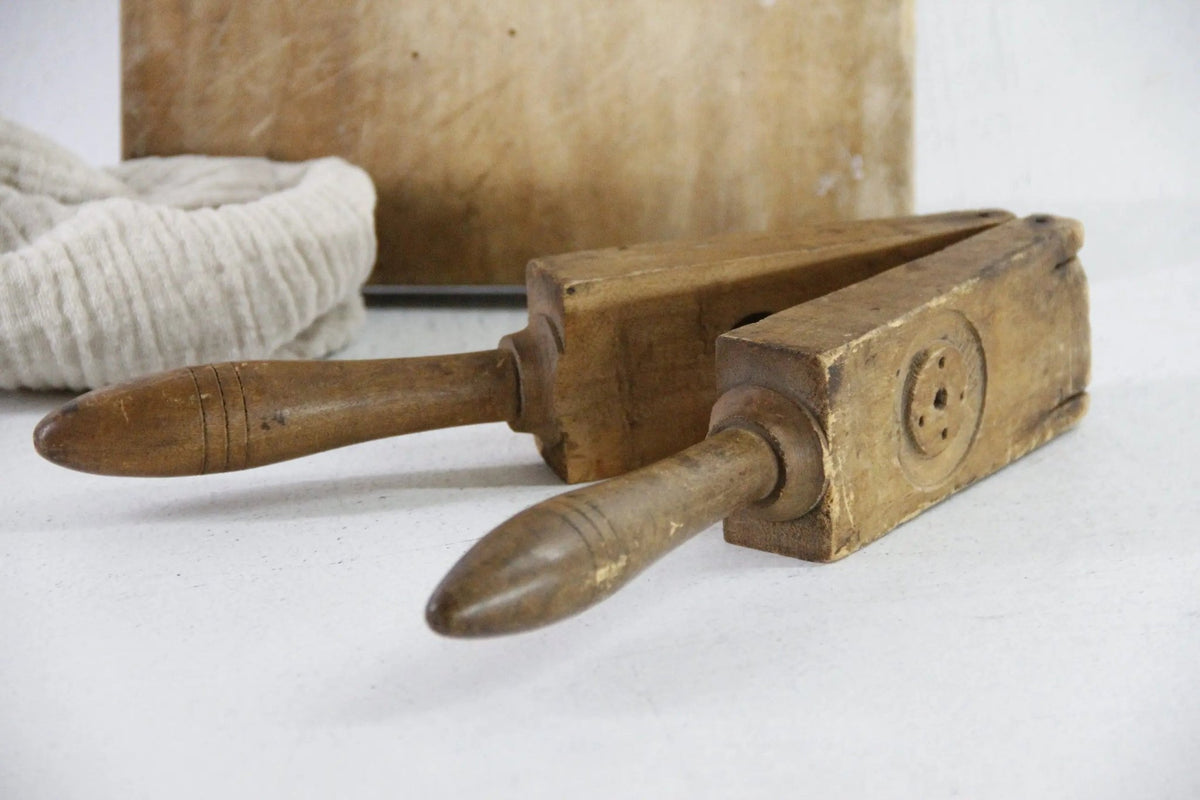 Antique Lemon Press | Primitive Wooden Kitchenware - Debra Hall Lifestyle