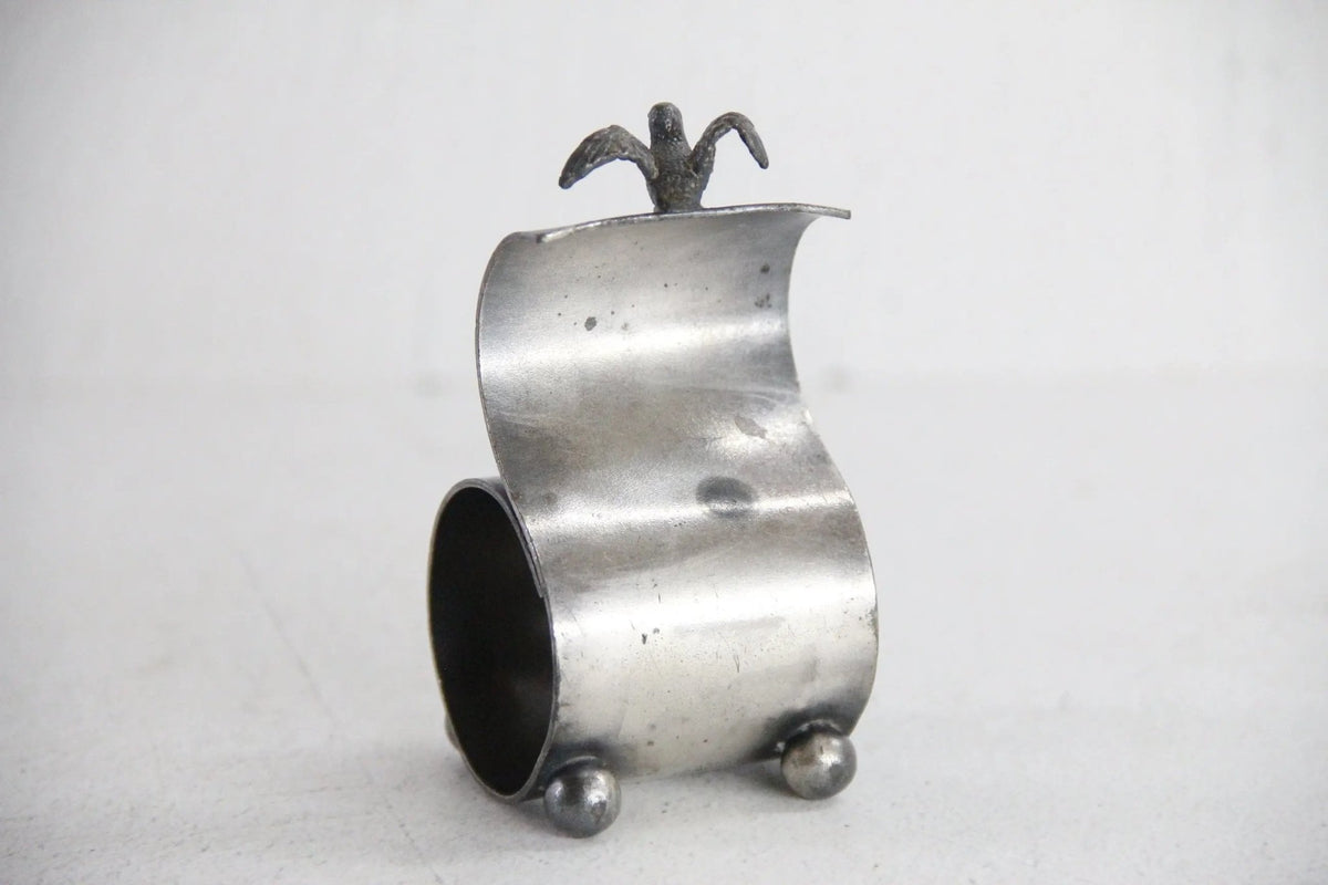 Antique Napkin Ring | Silver Plated with Figural Birds - Debra Hall Lifestyle