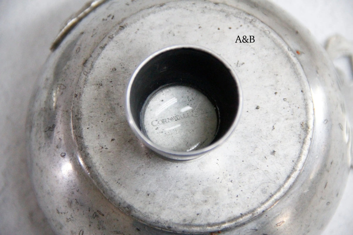 Antique Pewter Porringer | Cornwall & Murphy Bowl Tastevin - Debra Hall Lifestyle