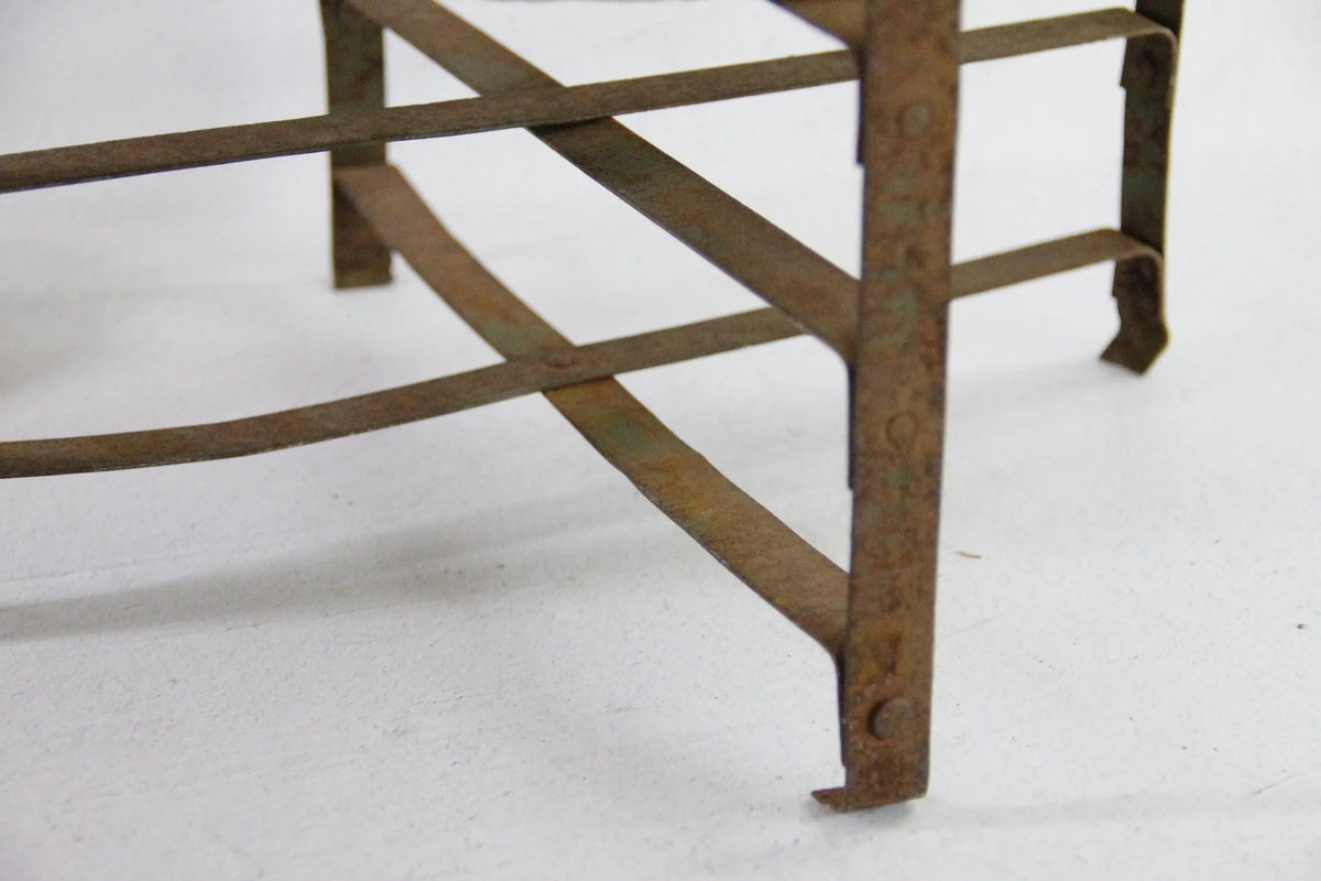 Antique Pie Cooling Rack French | Bakery Folding Iron Stand - Debra Hall Lifestyle
