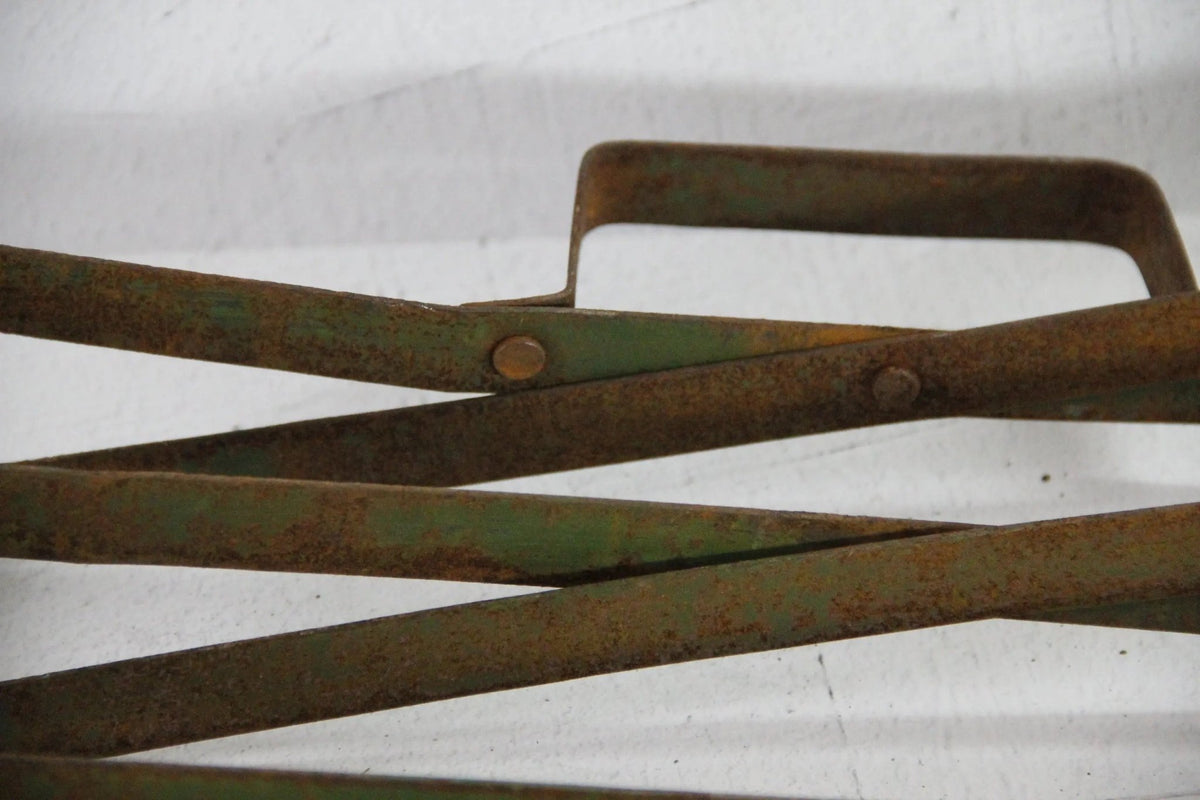 Antique Pie Cooling Rack French | Bakery Folding Iron Stand - Debra Hall Lifestyle