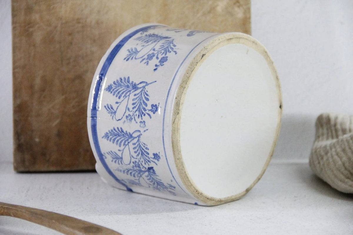 Antique Salt Crock | Stoneware Hanging Salt Box Cellar - Debra Hall Lifestyle