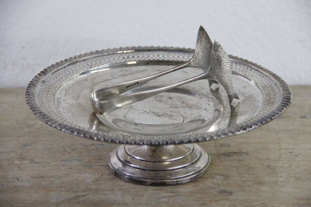 Antique Sardine Tongs English Silver Plate Figural Fish - Debra Hall Lifestyle