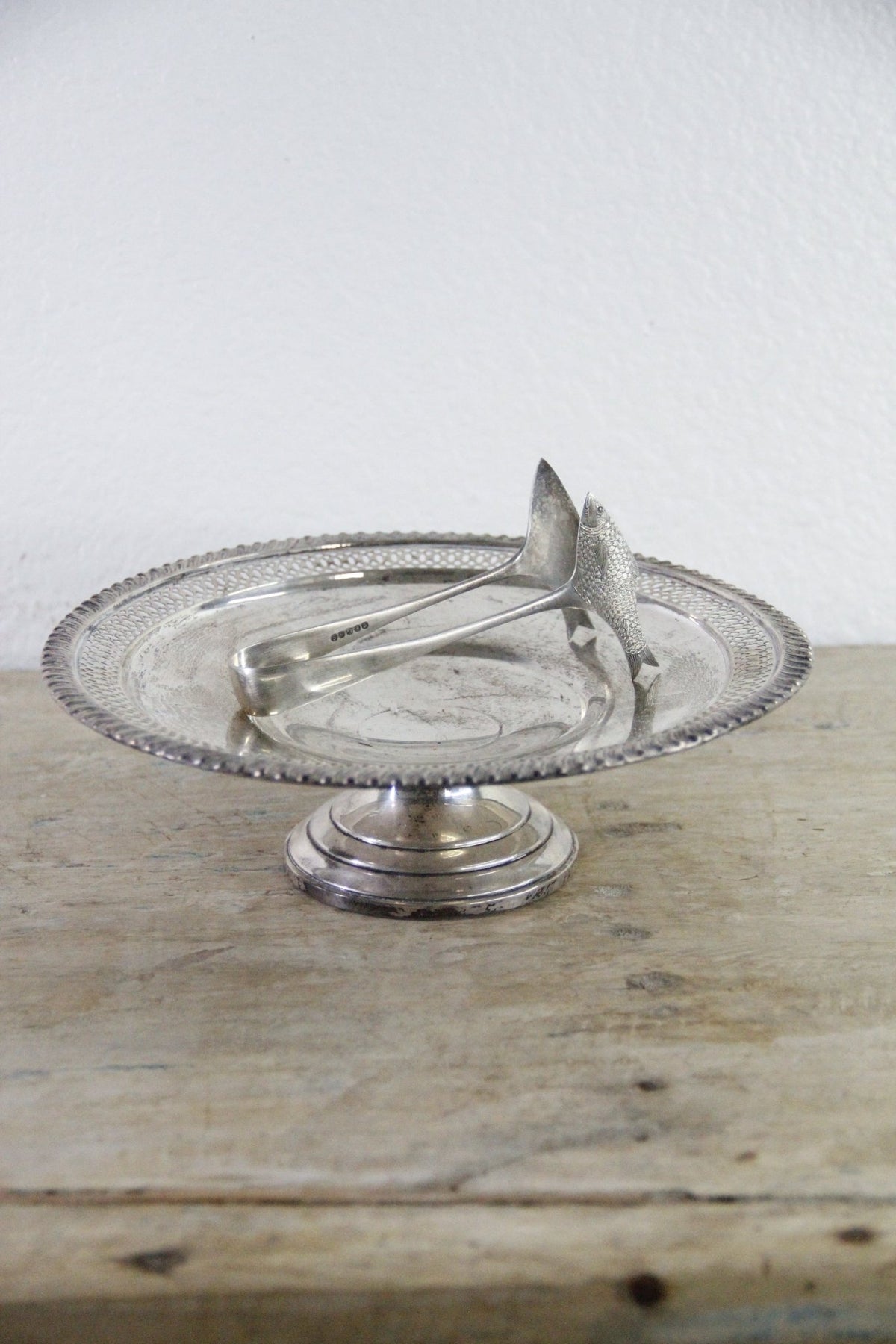 Antique Sardine Tongs English Silver Plate Figural Fish - Debra Hall Lifestyle