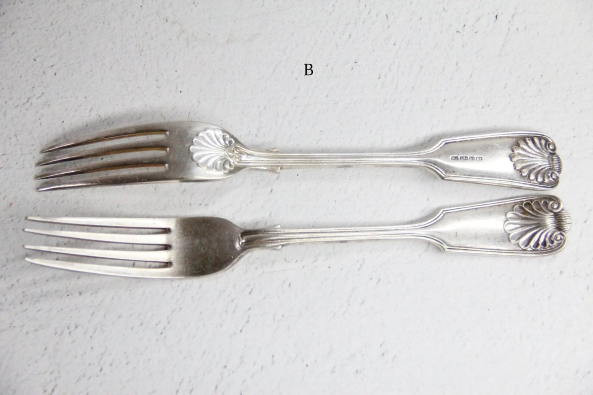 Antique Silver Dinner Fork | Fiddleback Style Assorted - Debra Hall Lifestyle