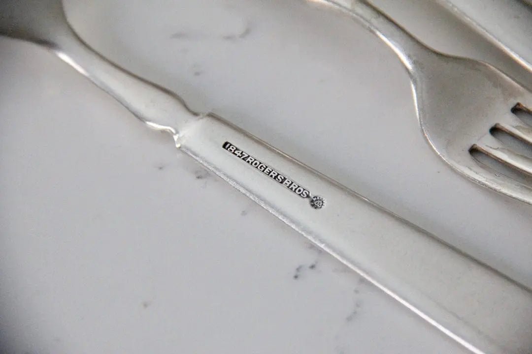 Antique Silver Flatware | Dinner Forks Set of 8 Pieces - Debra Hall Lifestyle