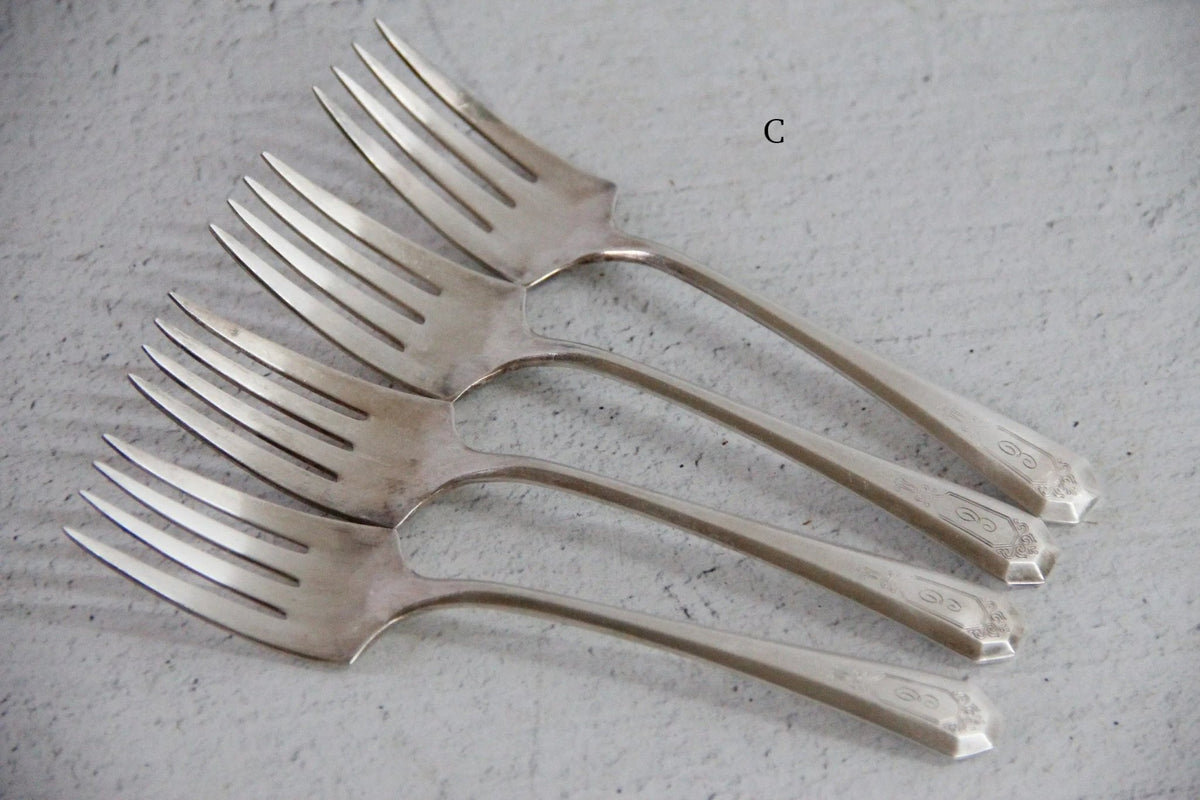 Antique Silver Flatware Set | 1847 Rogers Bros. Silverware - Debra Hall Lifestyle