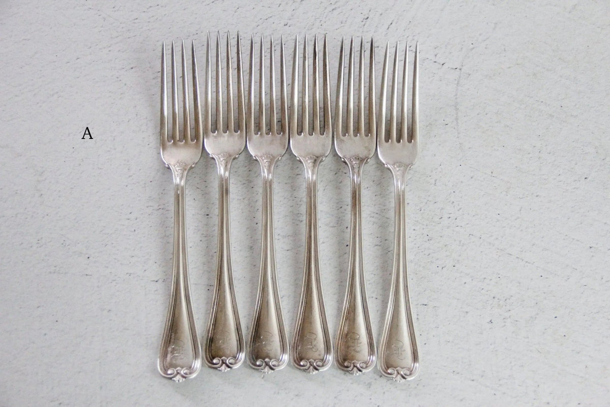 Antique Silver Flatware Set | 1847 Rogers Bros. Silverware - Debra Hall Lifestyle