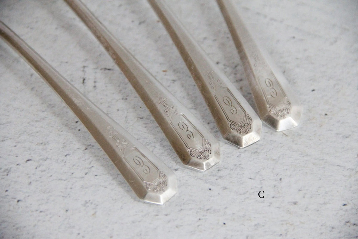Antique Silver Flatware Set | 1847 Rogers Bros. Silverware - Debra Hall Lifestyle