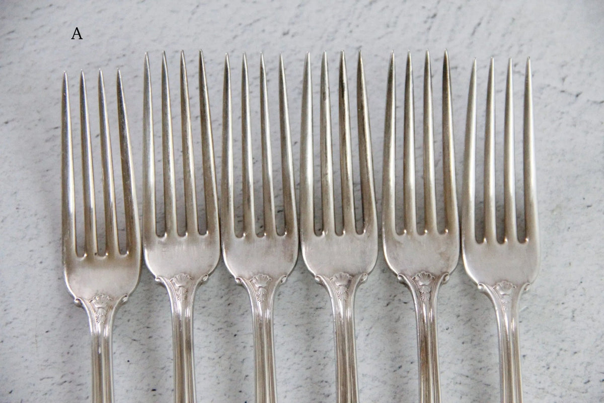 Antique Silver Flatware Set | 1847 Rogers Bros. Silverware - Debra Hall Lifestyle