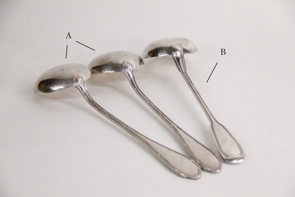 Antique Silver Ladle | Extra Large Hotelware | France - Debra Hall Lifestyle