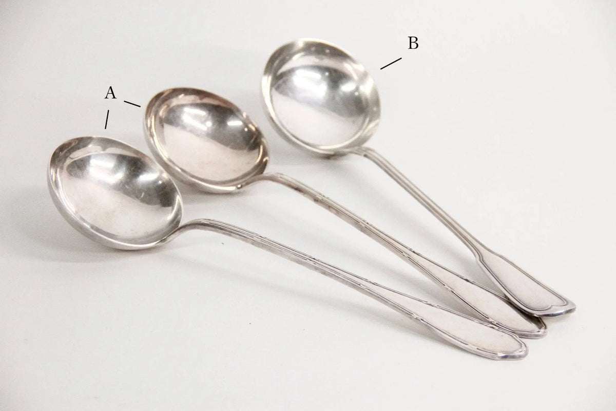 Antique Silver Ladle | Extra Large Hotelware | France - Debra Hall Lifestyle