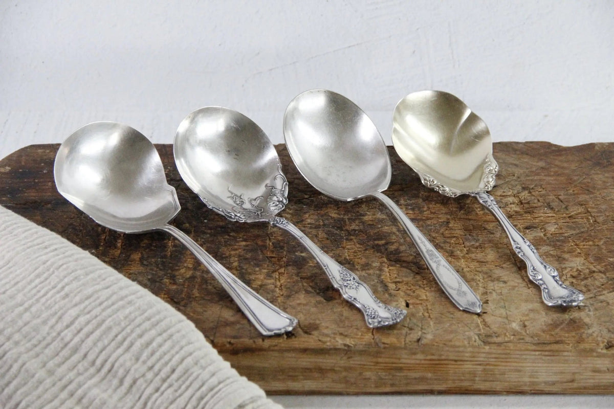 Antique Silver Serving Spoon Assorted Large Berry/Casserole - Debra Hall Lifestyle