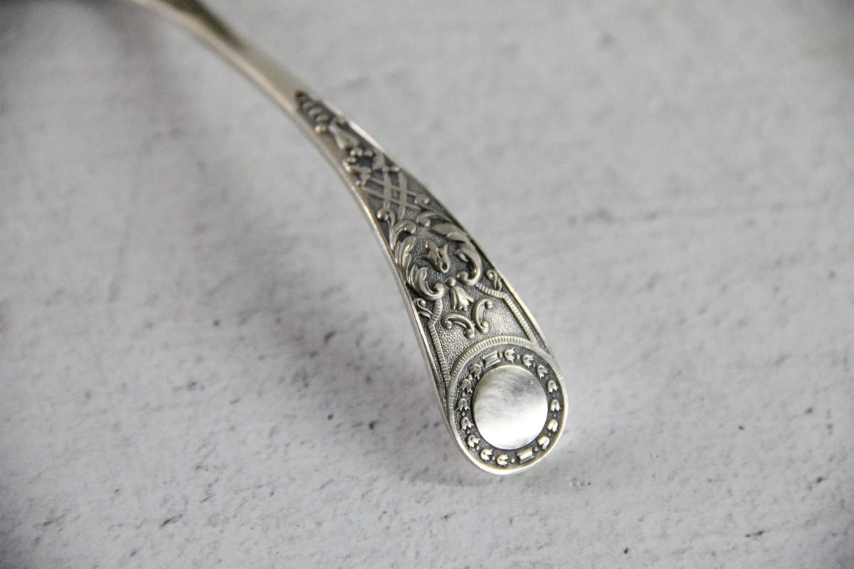 Antique Silver Sugar Sifter Spoon | English Serving Piece - Debra Hall Lifestyle