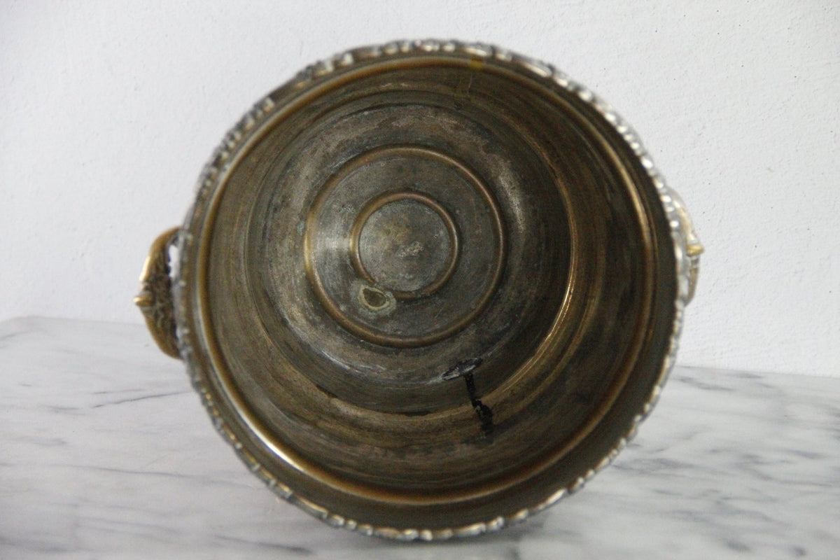 Antique Silverplate Champagne Bucket | Victorian Wine Cooler - Debra Hall Lifestyle
