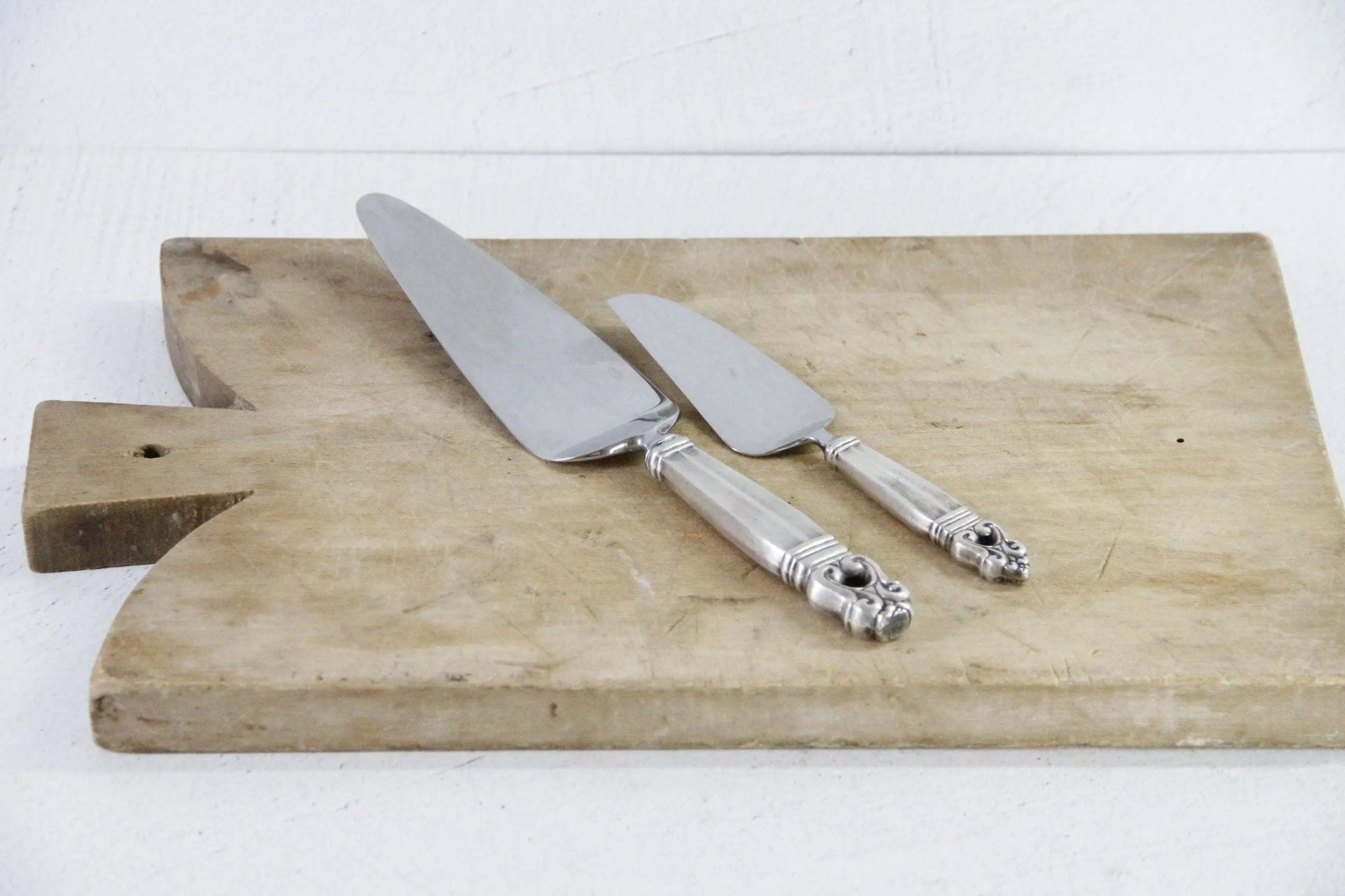 Antique Sterling Cake Server | Assorted Royal Danish Pie Server - Debra Hall Lifestyle