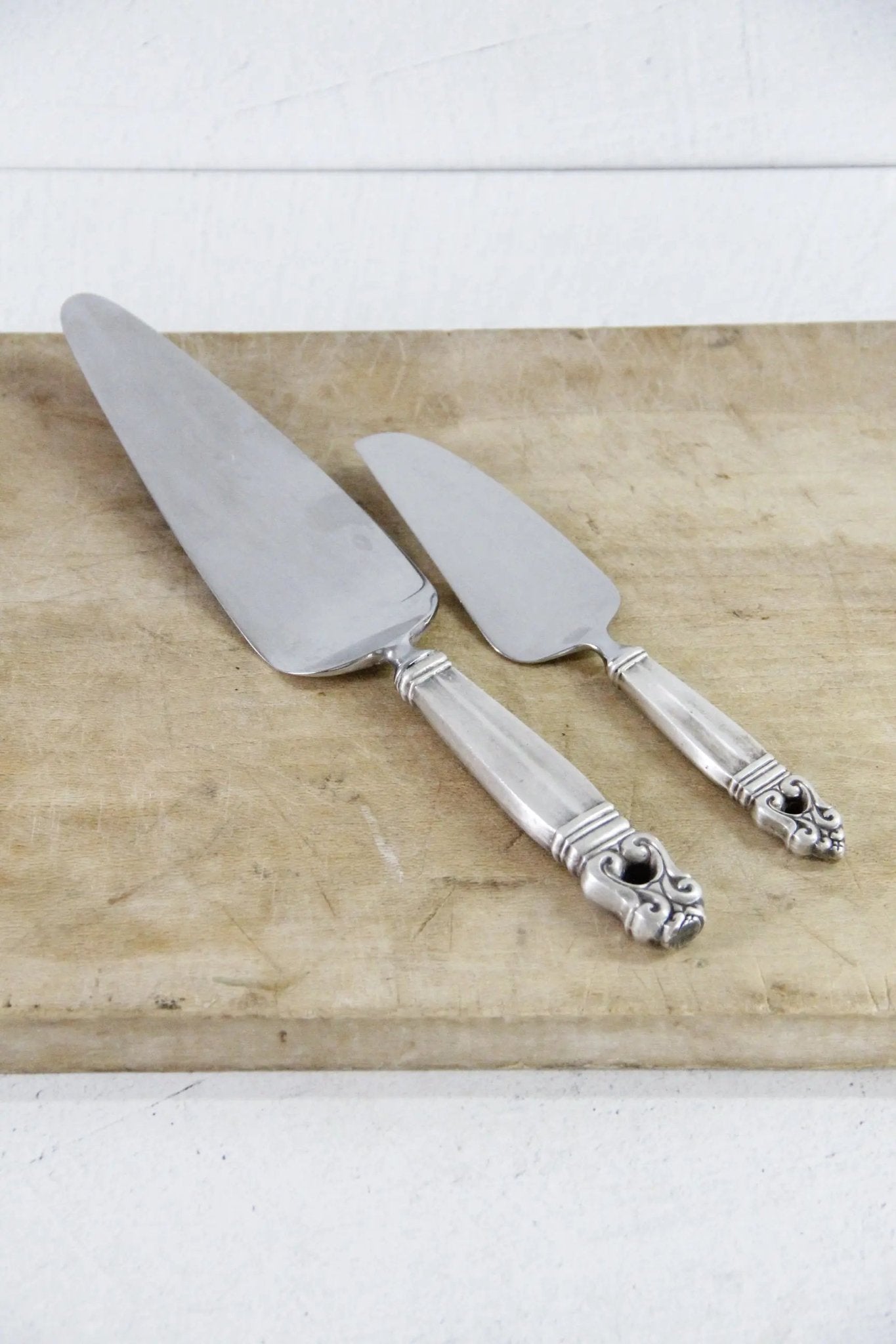 Antique Sterling Cake Server | Assorted Royal Danish Pie Server - Debra Hall Lifestyle