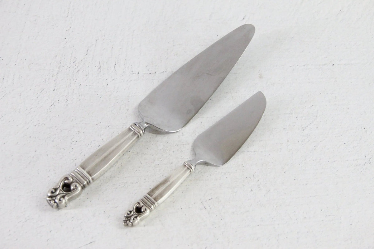 Antique Sterling Cake Server | Assorted Royal Danish Pie Server - Debra Hall Lifestyle
