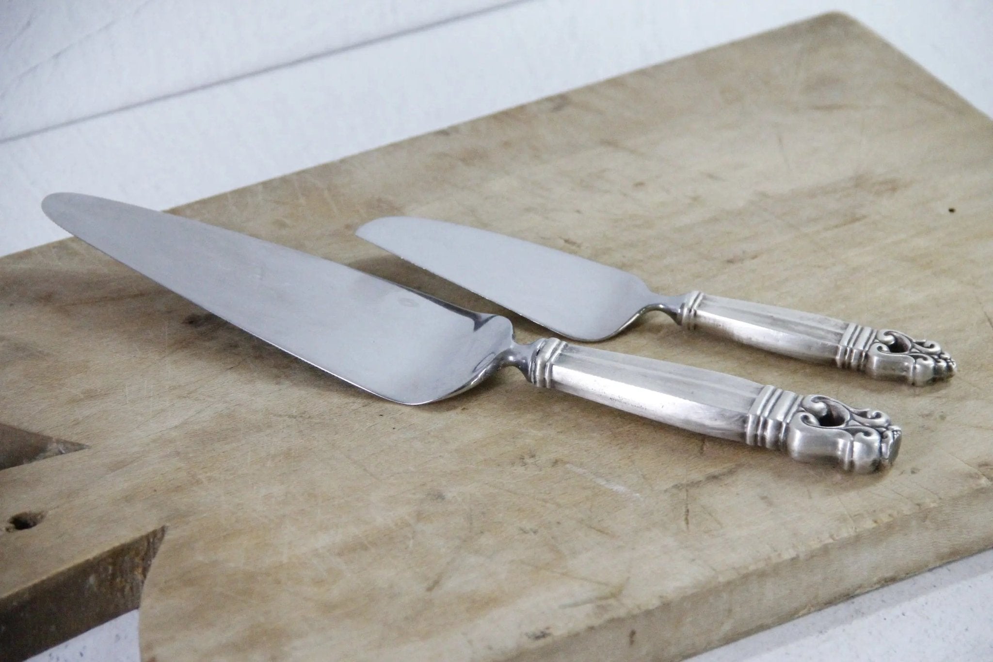 Antique Sterling Cake Server | Assorted Royal Danish Pie Server - Debra Hall Lifestyle