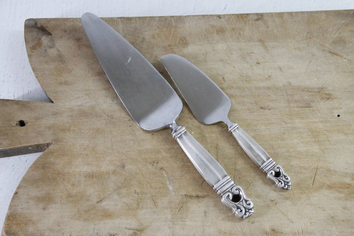 Antique Sterling Cake Server | Assorted Royal Danish Pie Server - Debra Hall Lifestyle