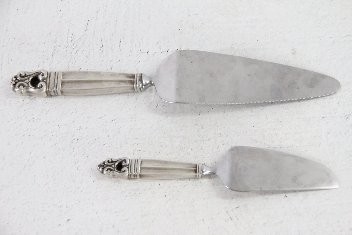 Antique Sterling Cake Server | Assorted Royal Danish Pie Server - Debra Hall Lifestyle