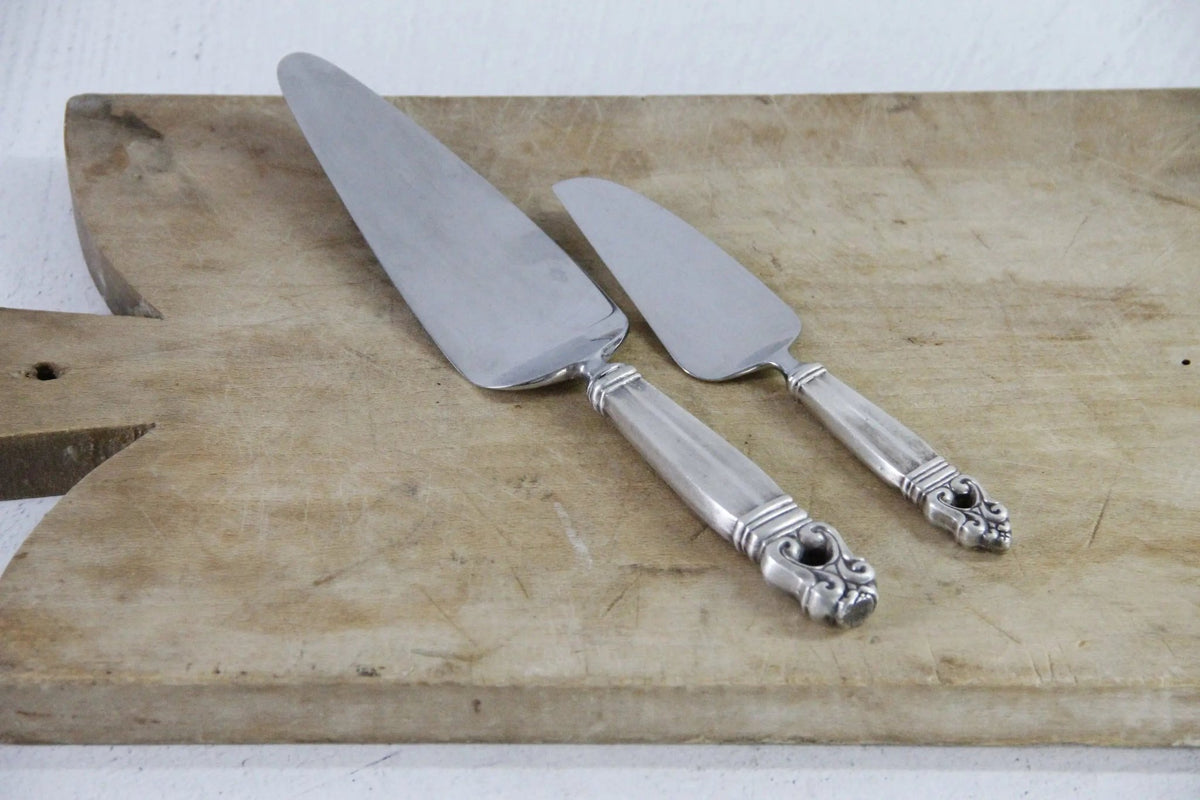 Antique Sterling Cake Server | Assorted Royal Danish Pie Server - Debra Hall Lifestyle