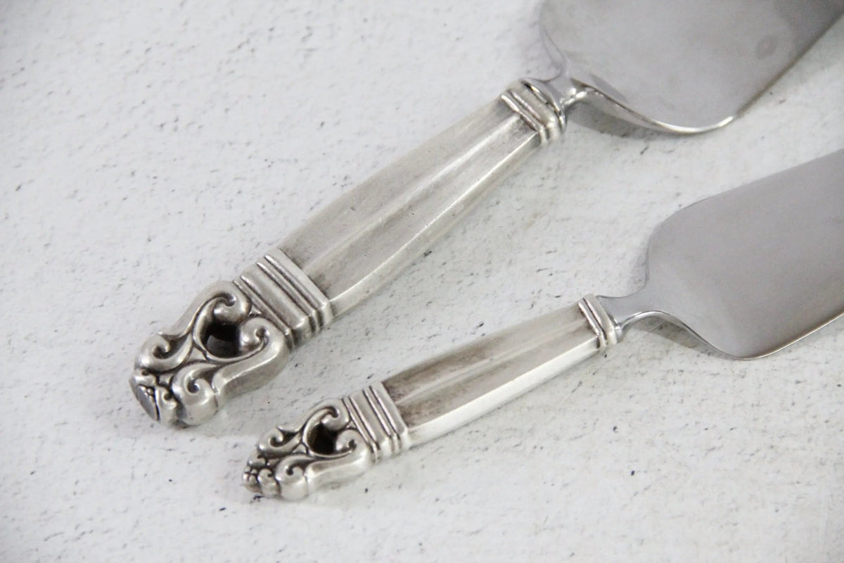 Antique Sterling Cake Server | Assorted Royal Danish Pie Server - Debra Hall Lifestyle
