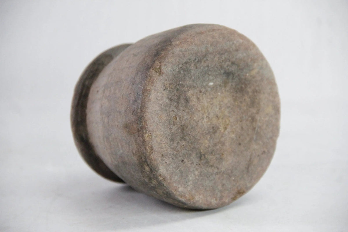 Antique Stone Pot | Small Carved Soapstone Cook Vessel - Debra Hall Lifestyle