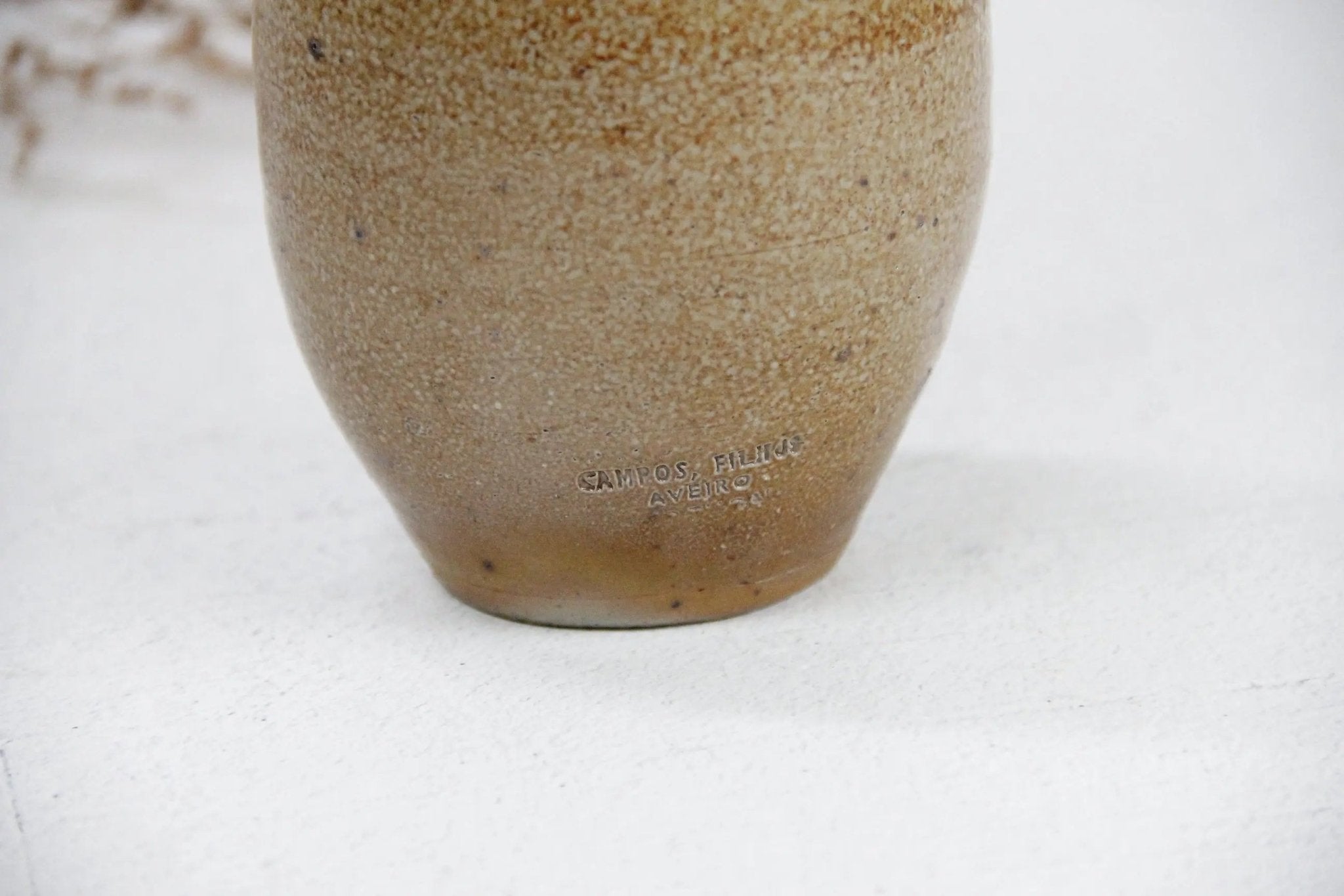 Antique Stoneware Bottle | French Earthenware Vessel - Debra Hall Lifestyle